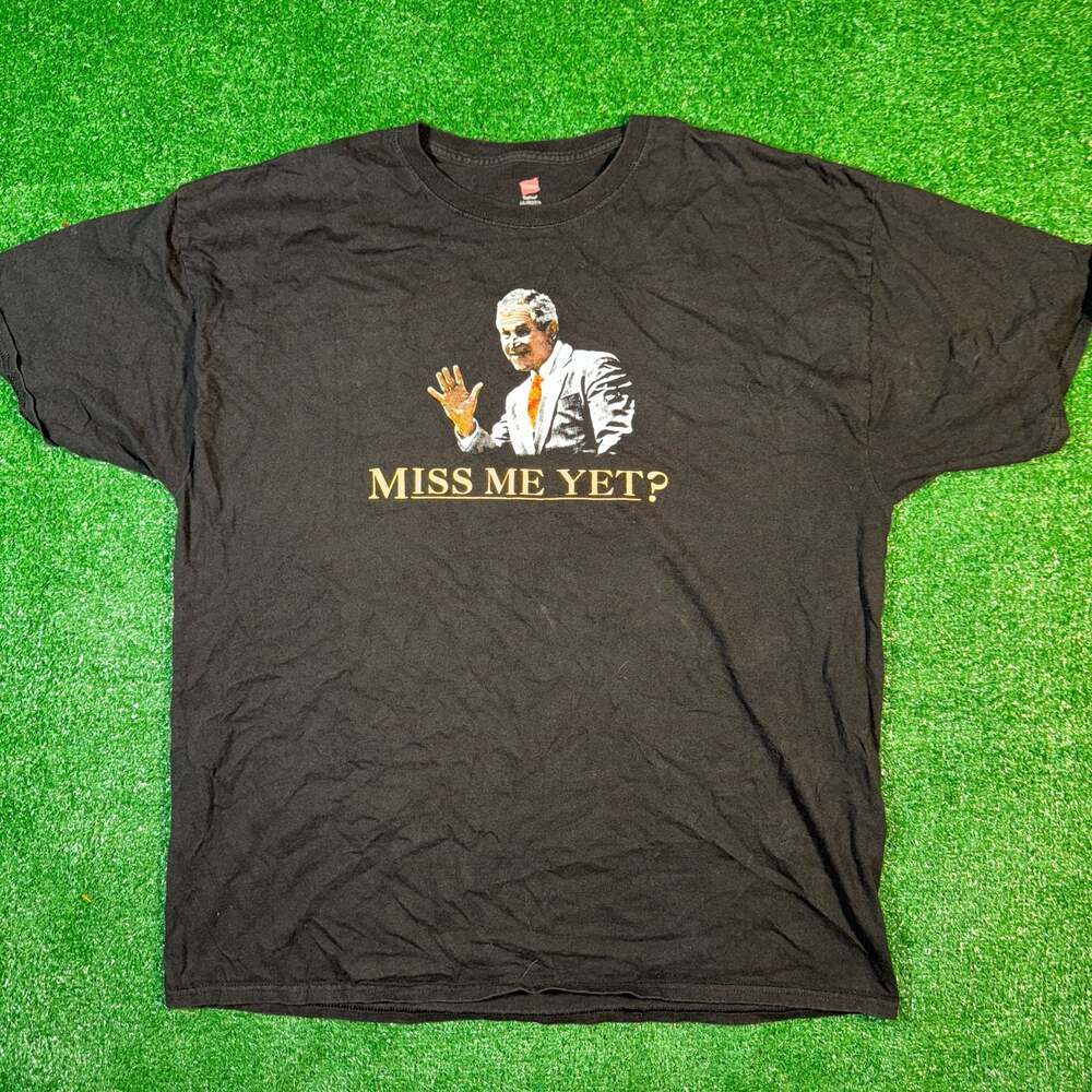 Vintage President George W. Bush Miss Me Yet? Graphic T-Shirt